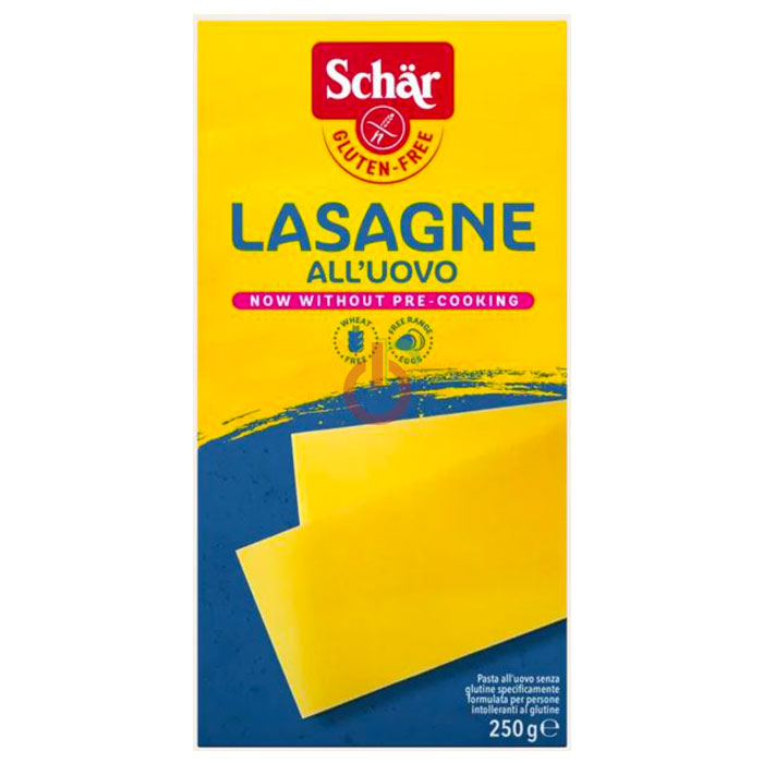 Massa com Ovo para Lasanha Schär Sem Glúten e Sem Lactose
