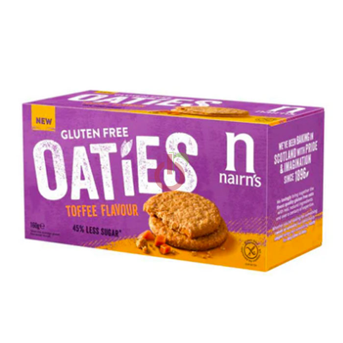 Bolachas de Aveia com Sabor a Caramelo Oaties Sem Glúten Nairn´s