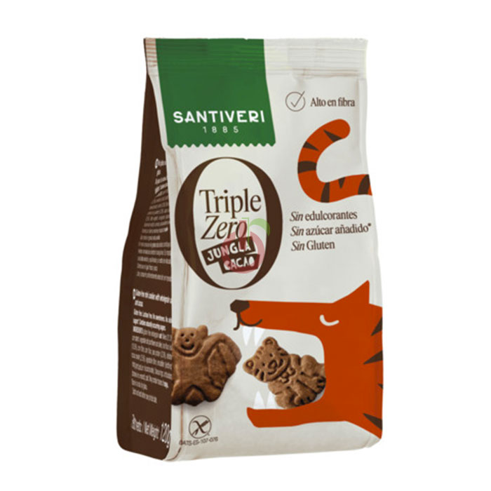 Bolacha de Aveia e Cacau Triple Zero Sem Glúten Santiveri