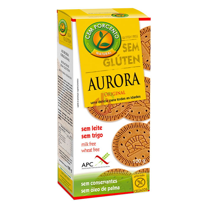 Bolacha Aurora Original Sem Glúten Cem Porcento