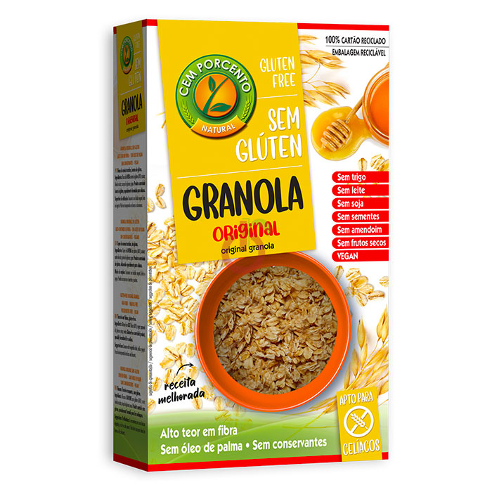 Granola Original Sem Glúten Cem Porcento