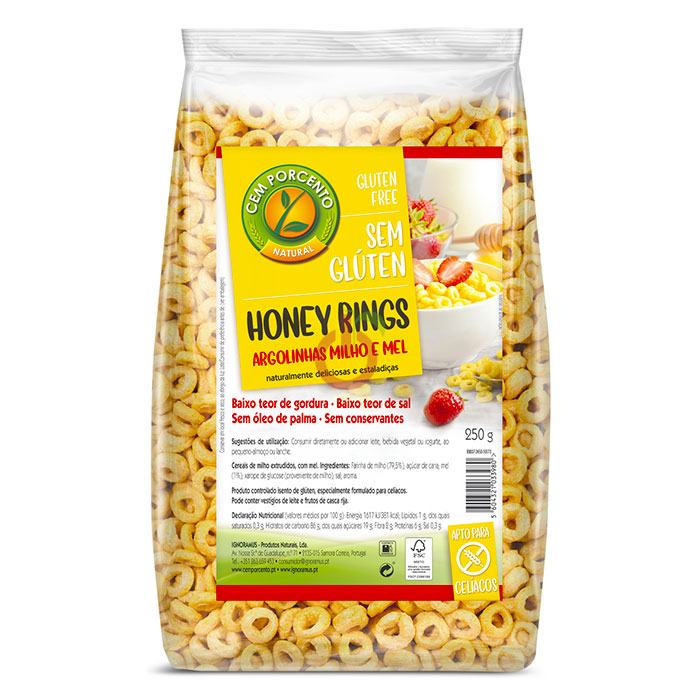 089 - Cereais Honey Rings Sem Glúten