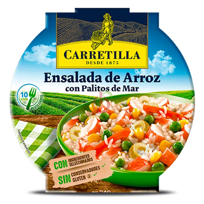 Salada de Arroz com Delícias do Mar Sem Glúten Carretilla