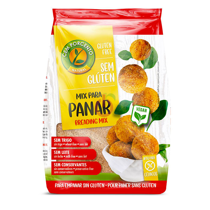 Mix para Panar - Pão Ralado Sem Glúten Cem Porcento