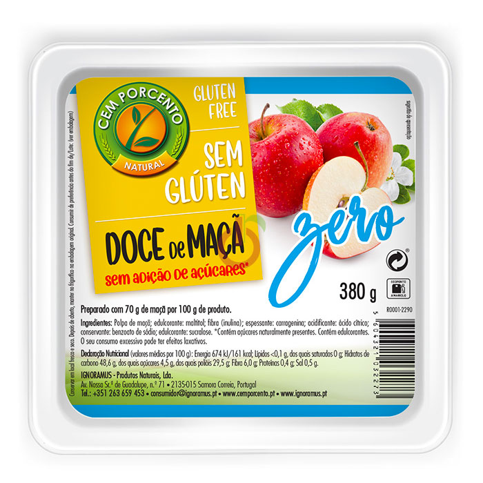 Creme para Barrar Avelãs e Cacau Sem Glúten Cem Porcento