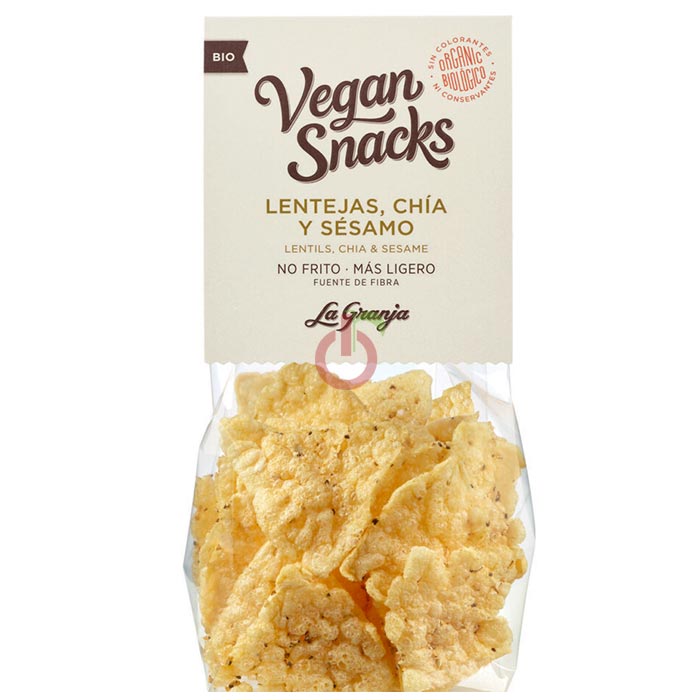 Snack à Base de Lentilhas, Chia e Sésamo Sem Glúten e Sem Lactose La Granja