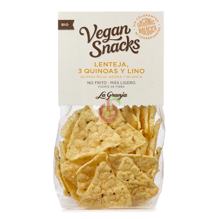 Snack à Base de Lentilhas, 3 Quinoas e Linhaça Sem Glúten e Sem Lactose La Granja
