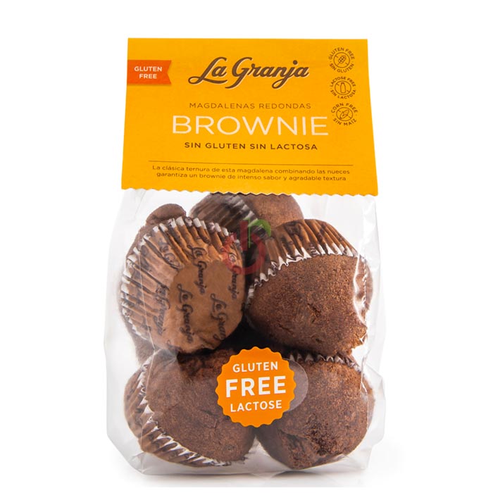Madalenas Brownie Sem Glúten e Sem Lactose La Granja