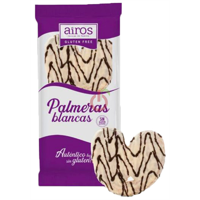 Palmier de Massa Folhada com Cobertura de Leite e Chocolate Airos Sem Glúten