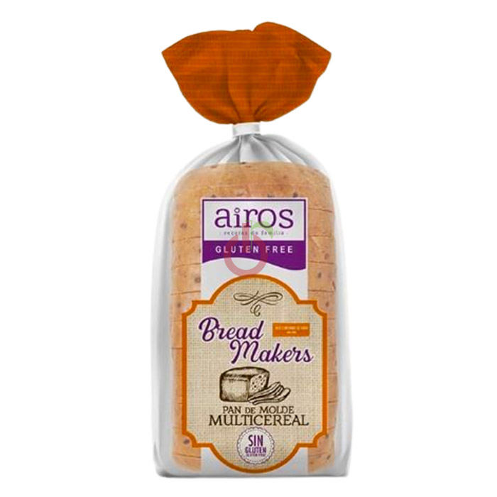AI027 - Pão de Forma Multicereais Fatiado Airos Sem Glúten 