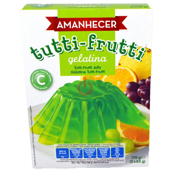 Gelatina Tutti-Frutti Amanhecer Sem Glúten