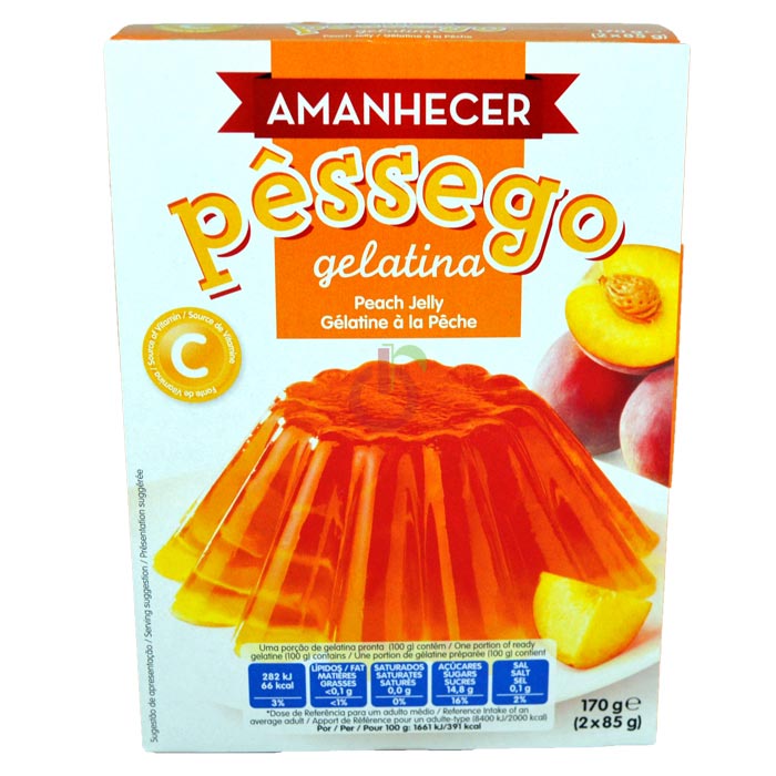 Gelatina Pêssego Amanhecer Sem Glúten