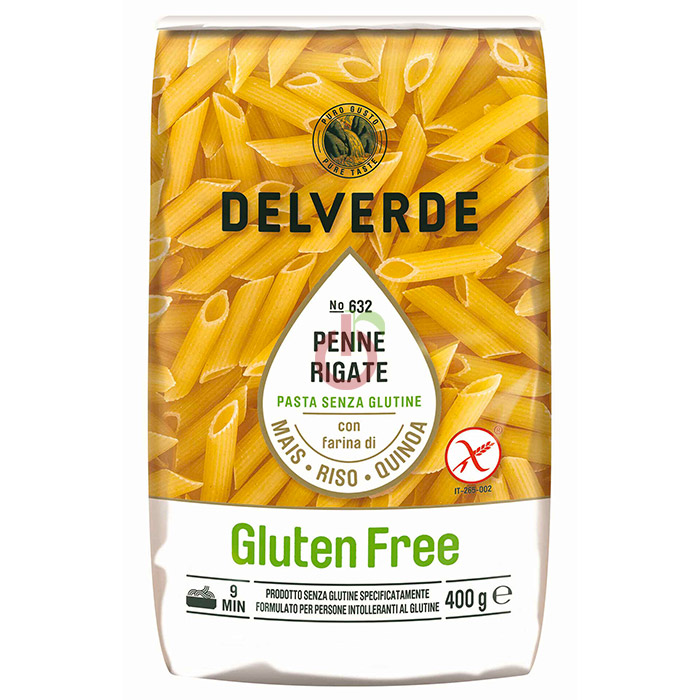 Massa Penne Delverde Sem Glúten, Sem Lactose e Sem Ovo