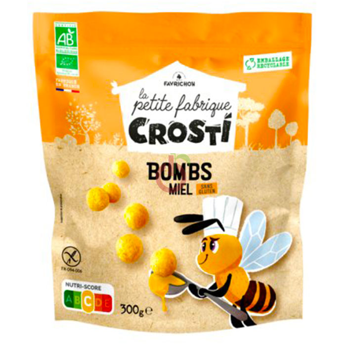 Cereais Milho com Mel ´Crosti´ Favrichon Sem Glúten e de Ingredientes Biológicos.