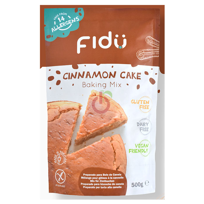 Preparado para Bolo Canela Fidu Sem Glúten, Sem Lactose, Sem Alergénios