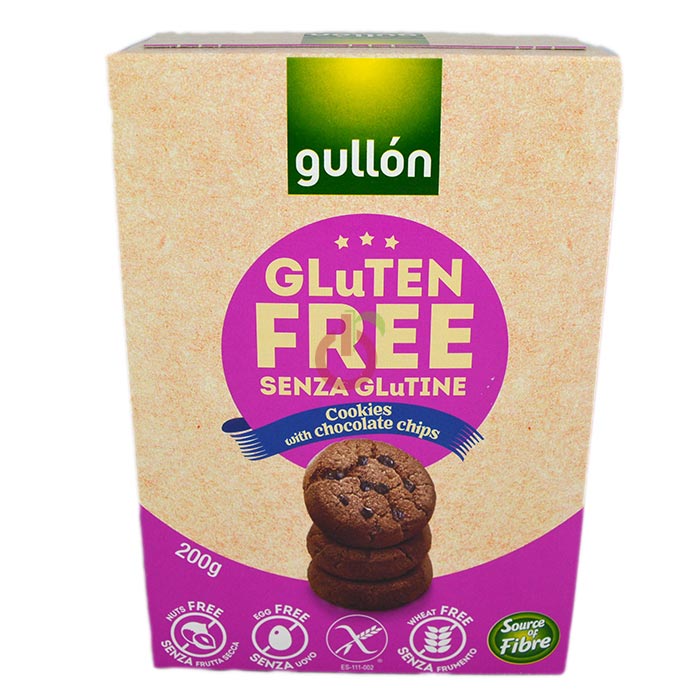 Bolacha de Cacao ´Cookies´ Gullón Sem Glúten e Sem Ovo