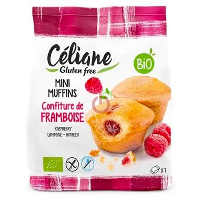 Mini Muffins com Recheio de Framboesa Céliane Sem Glúten, Sem Lactose e Sem Leite