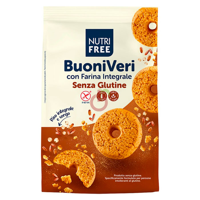 Bolacha BuoniVeri com Farinha Integral NutriFree Sem Glúten