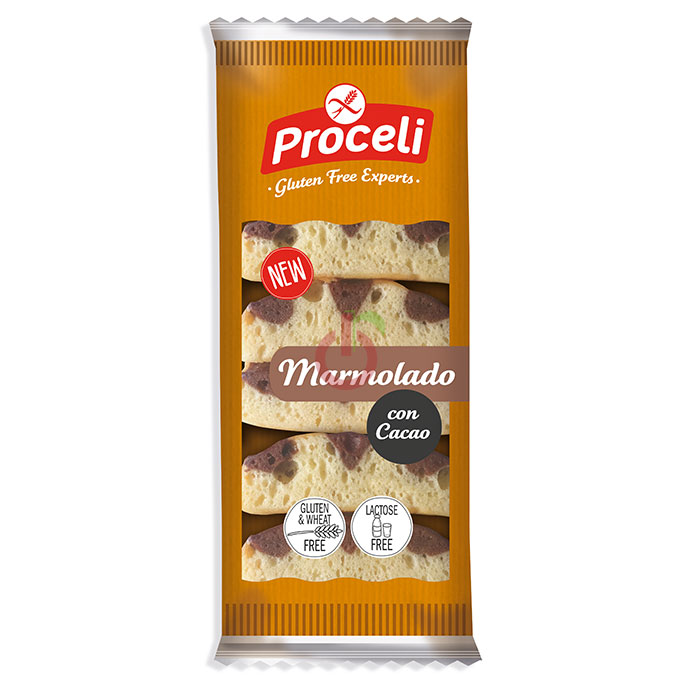Bolo Mármore Proceli Sem Glúten e Sem Lactose
