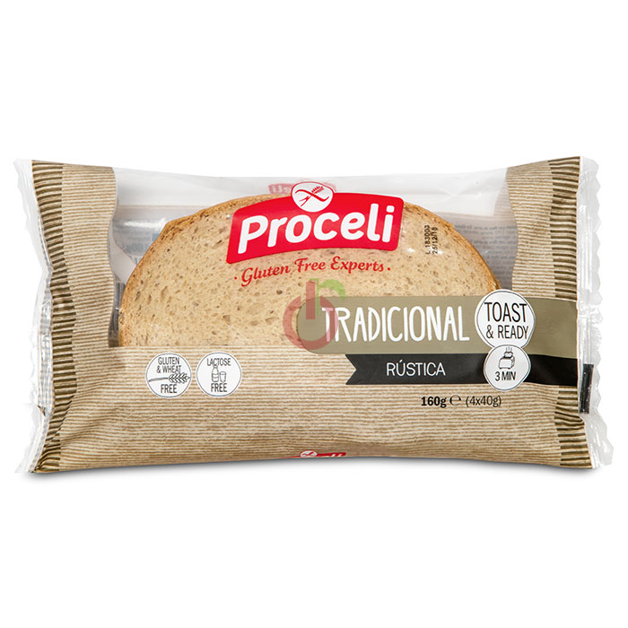 Pão Tradicional Rústica Proceli Sem Glúten e Sem Lactose - imagem ampliada