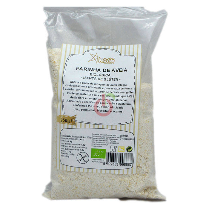 Farinha de Aveia Biológica Próvida Sem Glúten