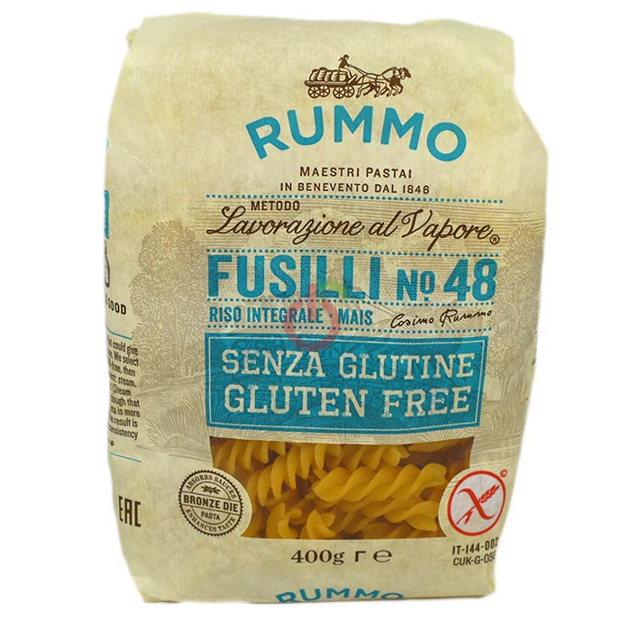 Massa Fusilli Rummo Sem Glúten, Sem Lactose e Sem Ovo