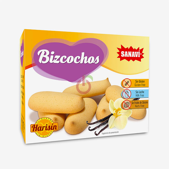 Biscoitos de Baunilha Sanavi Sem Glúten