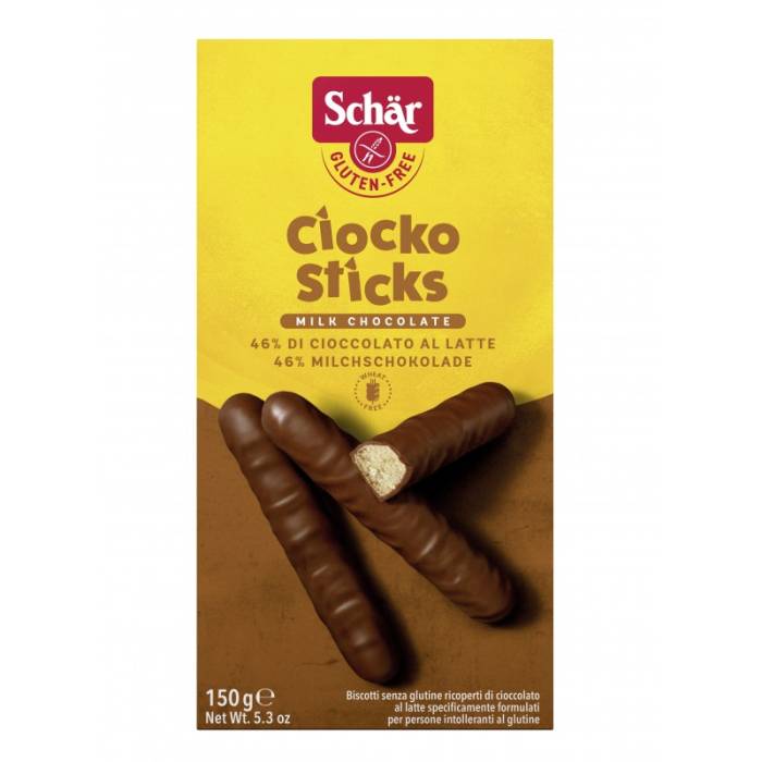 Biscoitos Cobertos com Choclate de Leite Schär Sem Glúten