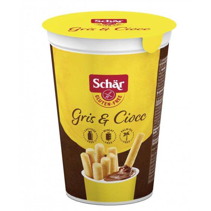 Grissinos e Creme de Cacau Milly Schär Sem Glúten