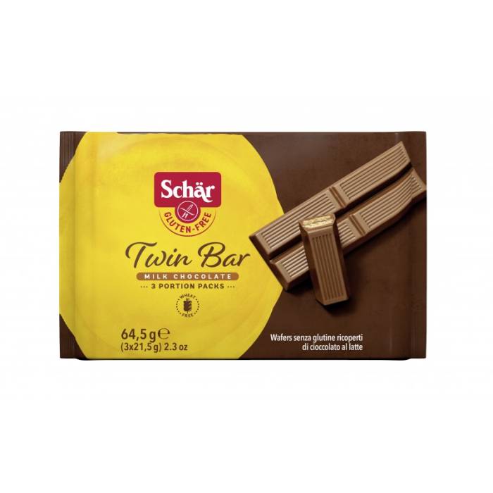 Chocolate / Wafer Twin Bar Schär Sem Glúten