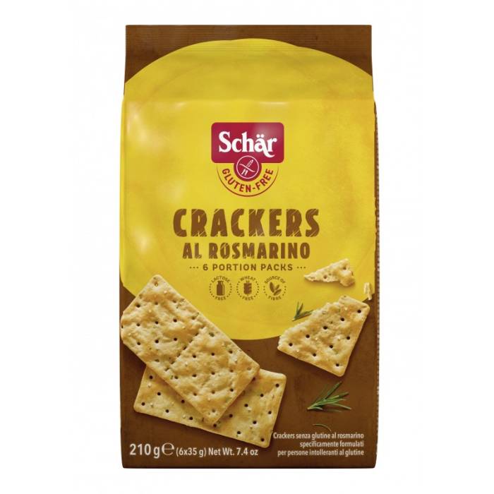 SC0054 - Bolachas Crackers com Alecrim Schär Sem Glúten e Sem Lactose