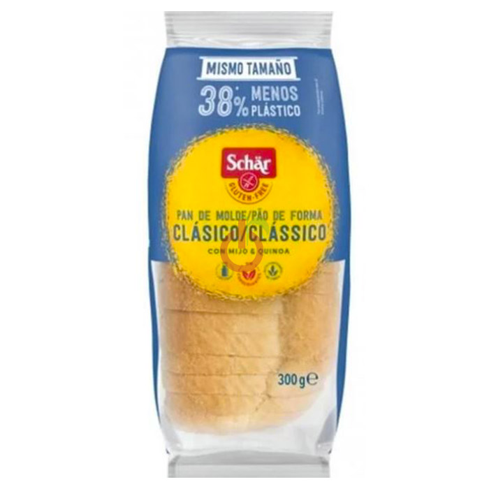 Pão de Forma fatiado Clássico Schär Sem Glúten e Sem Lactose