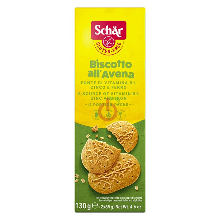 Bolacha com Aveia Schär Sem Glúten